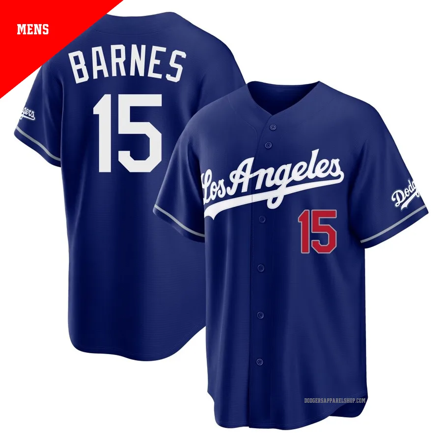 Men's Los Angeles Dodgers ＃15 Austin Barnes Royal Limited Alternate Stadium Jersey