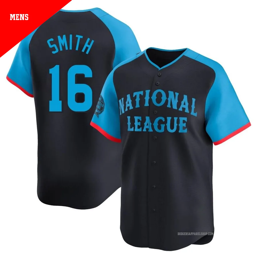 Men's Los Angeles Dodgers ＃16 Will Smith Navy Limited National League 2024 All-Star Game Jersey