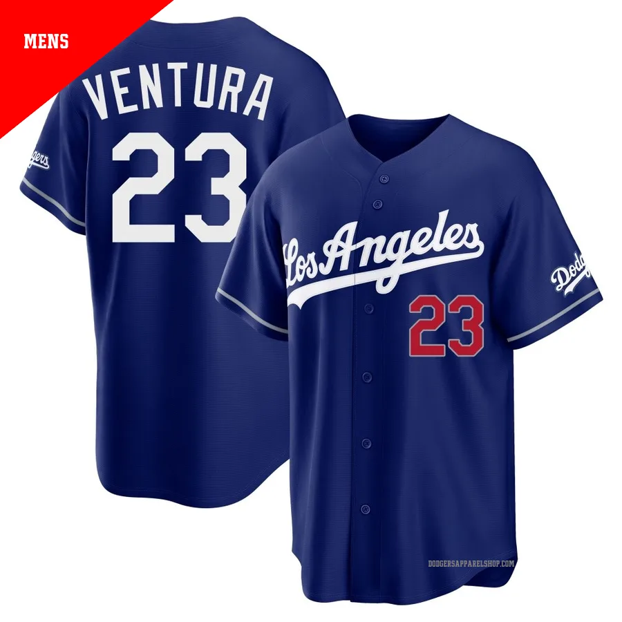 Men's Los Angeles Dodgers ＃23 Robin Ventura Royal Limited Alternate Stadium Jersey
