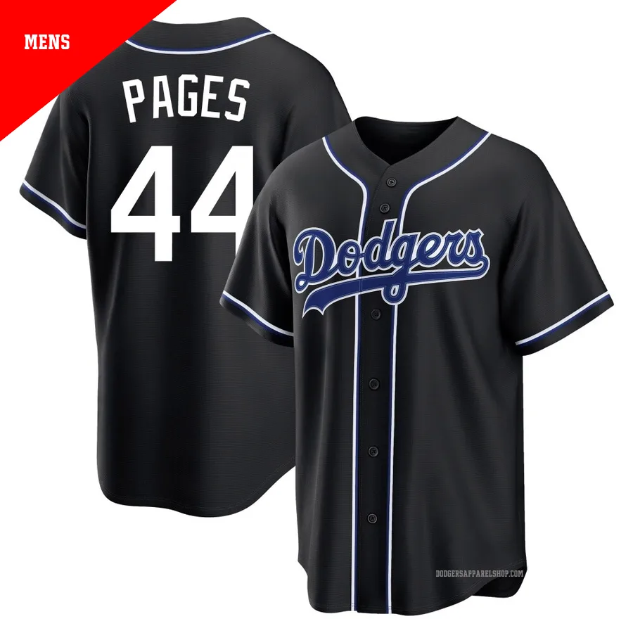 Men's Los Angeles Dodgers ＃44 Andy Pages Black Replica Fashion Out Jersey