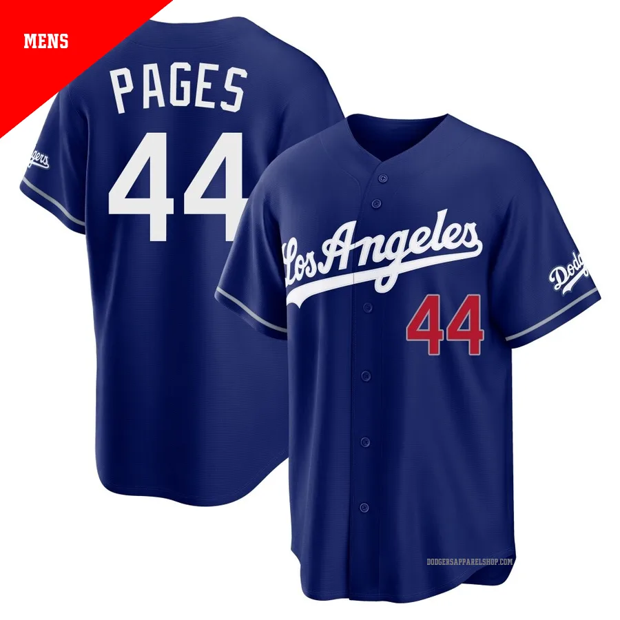 Men's Los Angeles Dodgers ＃44 Andy Pages Royal Limited Alternate Stadium Jersey