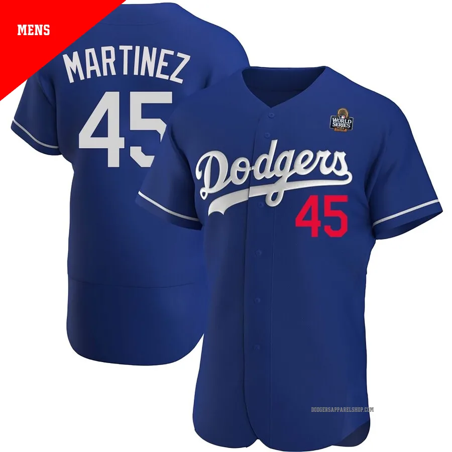 Men's Los Angeles Dodgers ＃45 Pedro Martinez Royal Authentic Alternate 2024 World Series Jersey