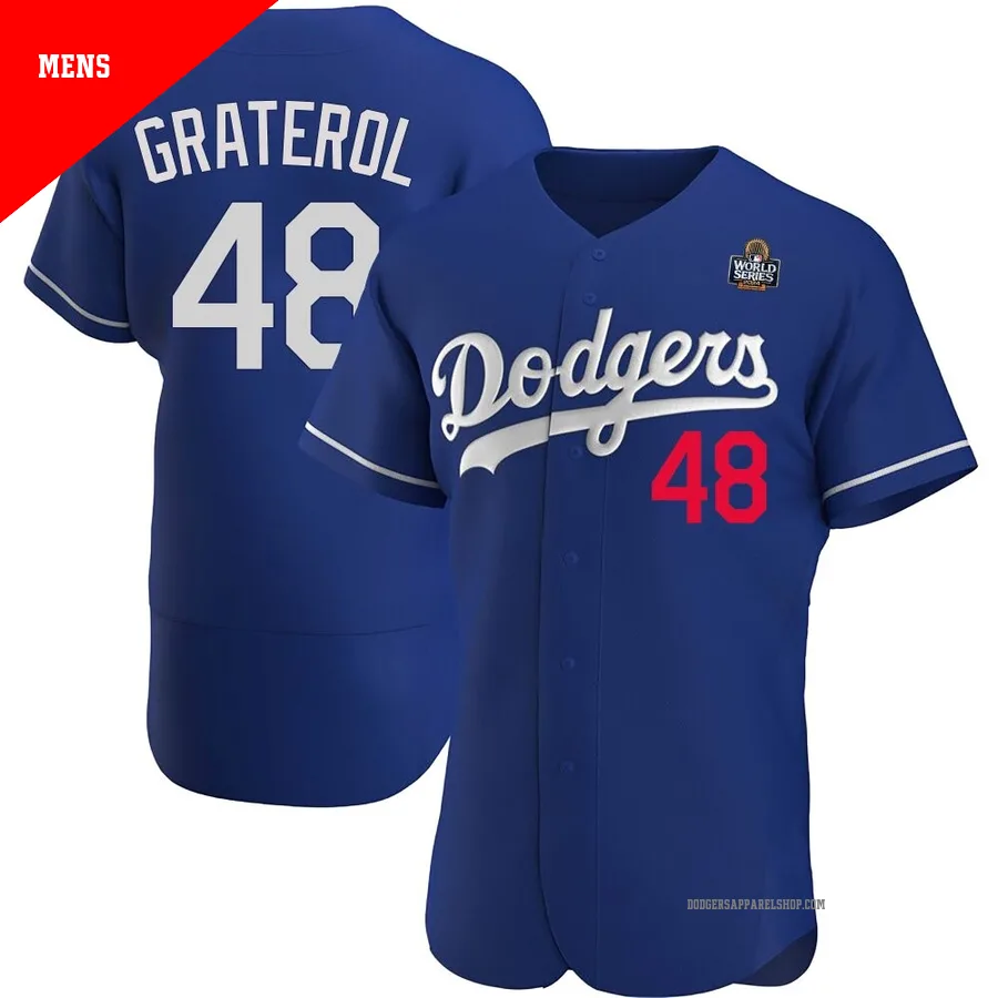 Men's Los Angeles Dodgers ＃48 Brusdar Graterol Royal Authentic Alternate 2024 World Series Jersey