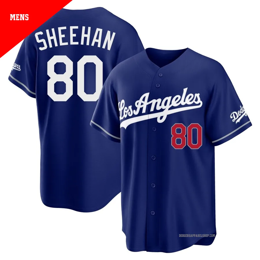 Men's Los Angeles Dodgers ＃80 Emmet Sheehan Royal Limited Alternate Stadium Jersey