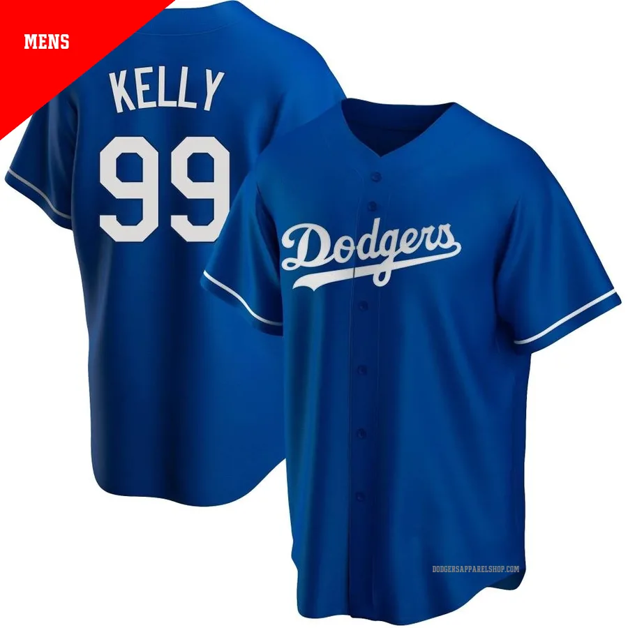 Men's Los Angeles Dodgers ＃99 Joe Kelly Royal Replica Alternate Jersey