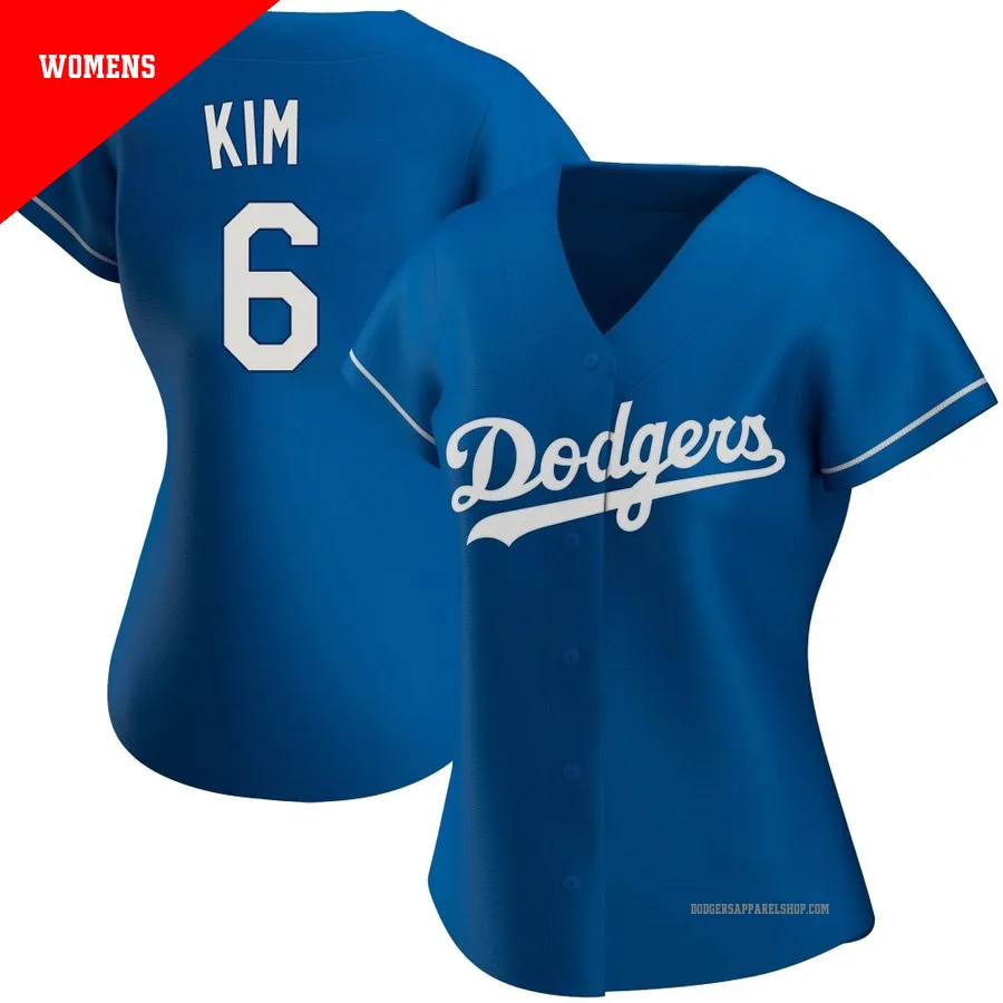 Women's Los Angeles Dodgers ＃6 Hyeseong Kim Royal Authentic Alternate Jersey