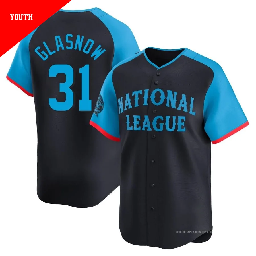 Youth Los Angeles Dodgers ＃31 Tyler Glasnow Navy Limited National League 2024 All-Star Game Jersey